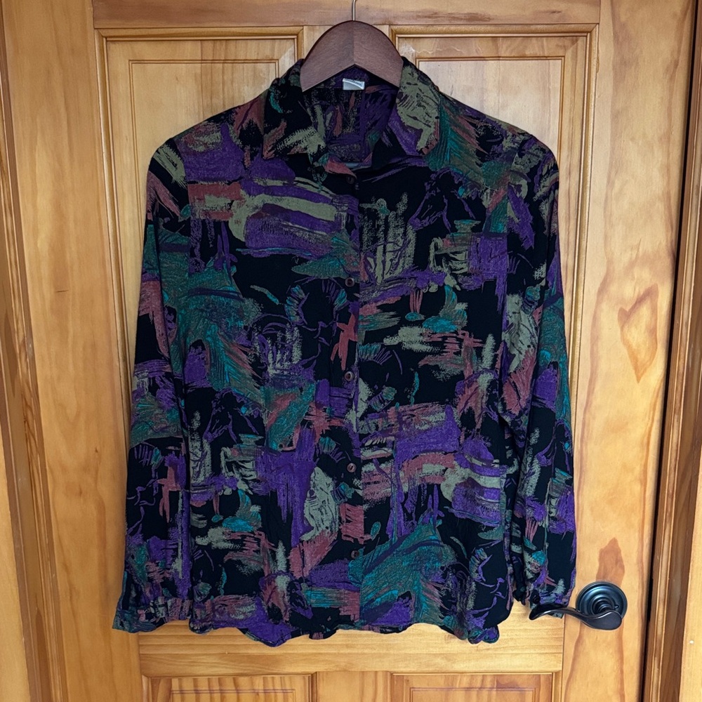 Vintage Patterned Blouse